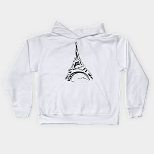 eiffel tower paris Kids Hoodie